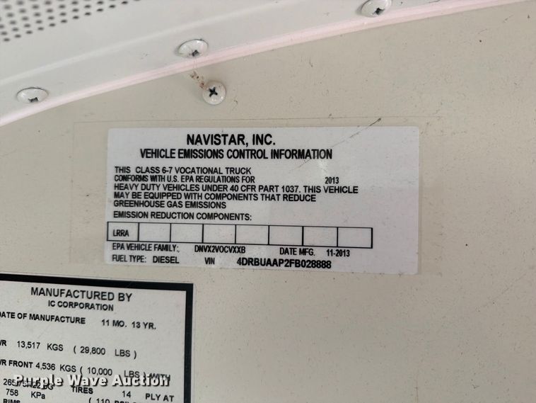 image for item FT6441 2015 IC Bus PB105 school bus