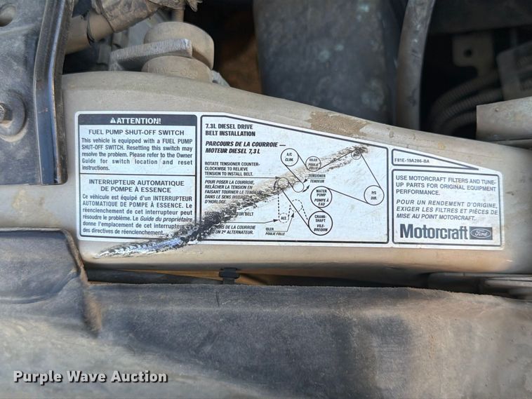image for item FT6857 2001 Ford F350 Super Duty dump bed pickup truck