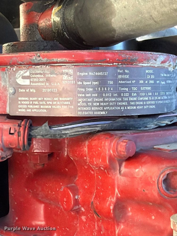 image for item FU1101 2020 International HV607 refuse truck