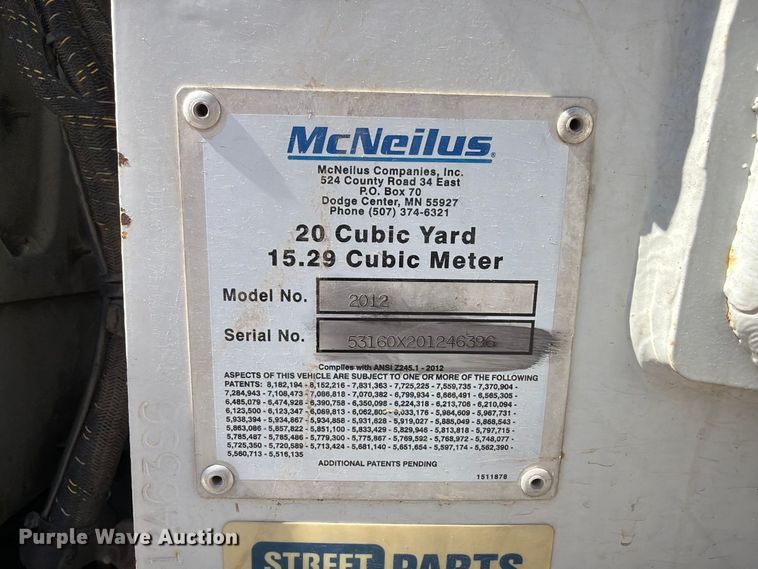 image for item FU1102 2017 Freightliner M2 refuse truck