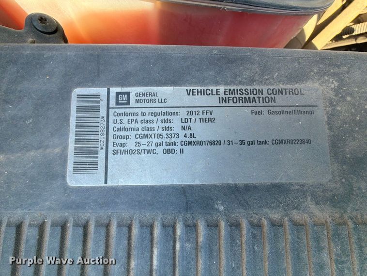 image for item FU1109 2012 Chevrolet Silverado 1500 pickup truck
