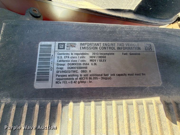 image for item FU1115 2013 Chevrolet Silverado 3500HD utility bed pickup truck