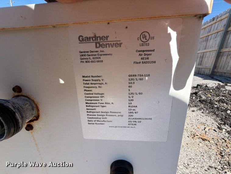 image for item FU1134 Gardner Denver L11 air compressor