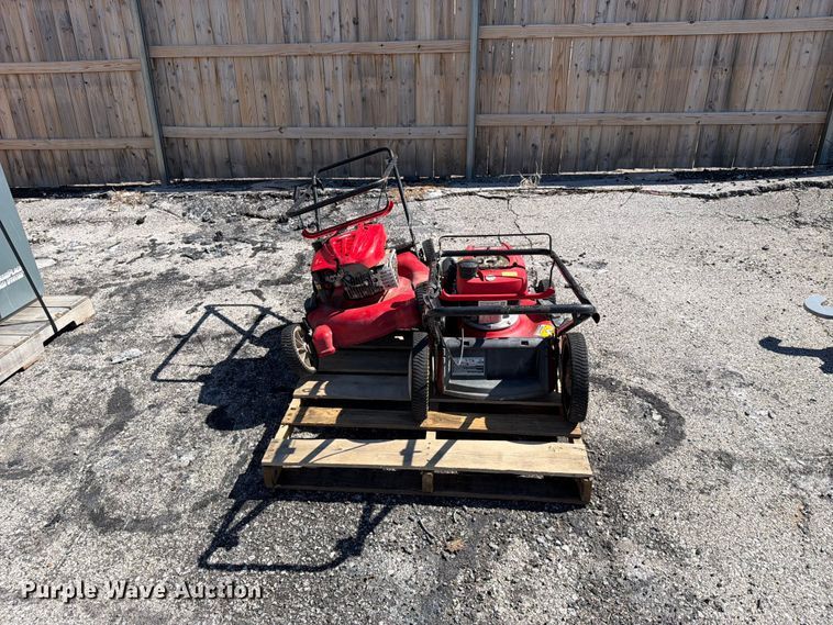 image for item FU1135 (2) Troy-Bilt push mowers