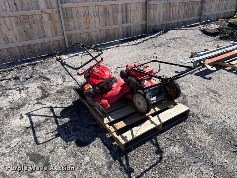 image for item FU1135 (2) Troy-Bilt push mowers