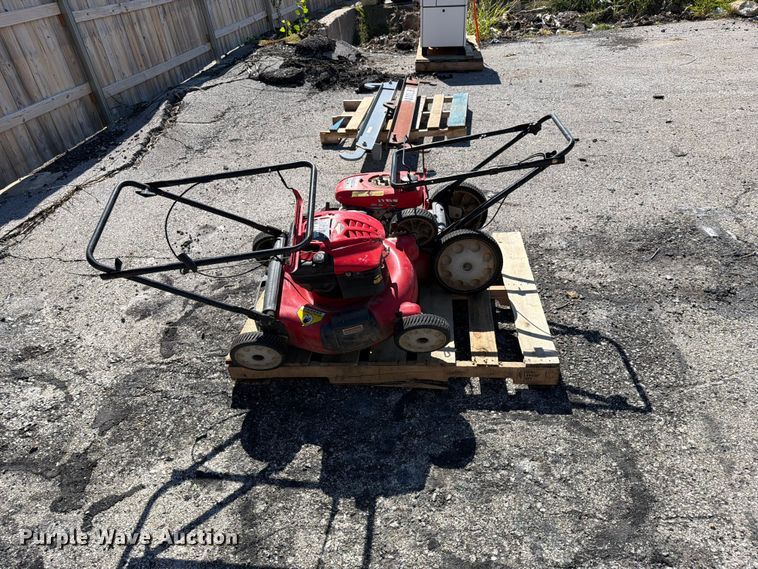 image for item FU1135 (2) Troy-Bilt push mowers