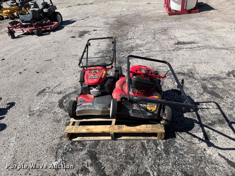 image for item FU1135 (2) Troy-Bilt push mowers
