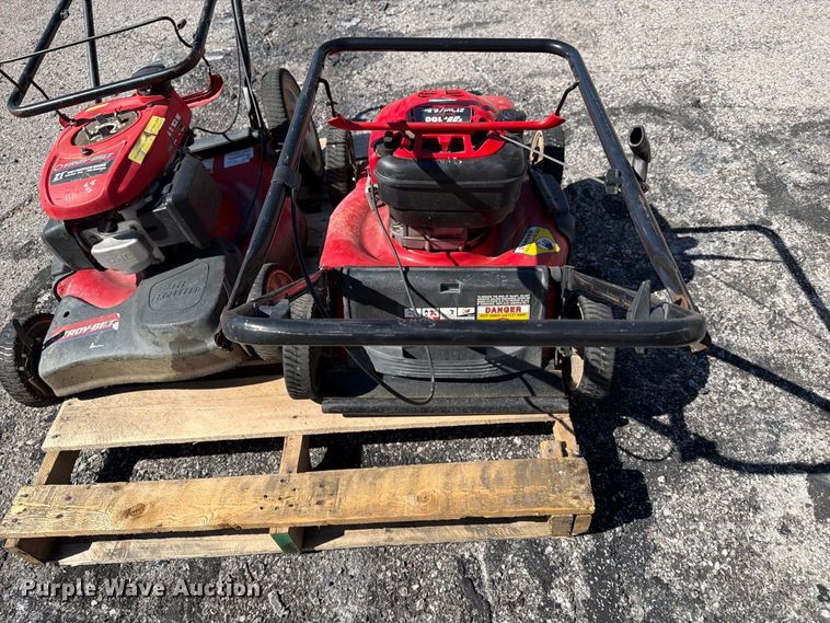 image for item FU1135 (2) Troy-Bilt push mowers