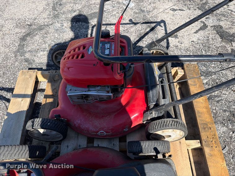 image for item FU1135 (2) Troy-Bilt push mowers