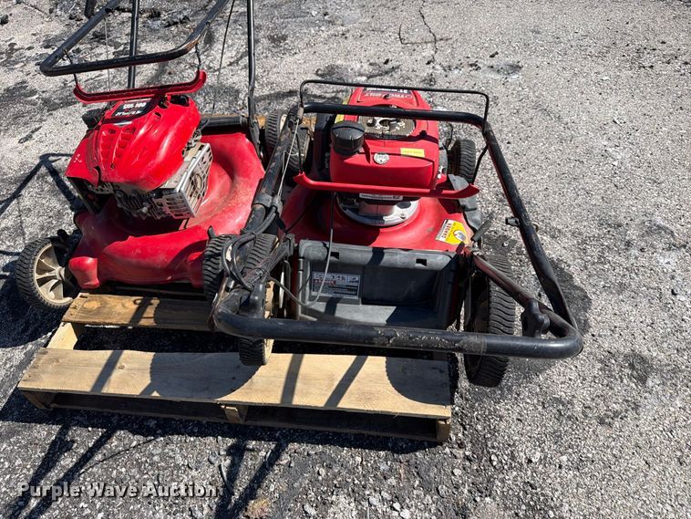 image for item FU1135 (2) Troy-Bilt push mowers