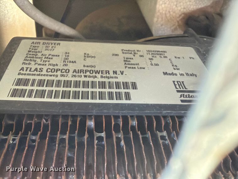 image for item FU1144 Atlas GA7FF air compressor