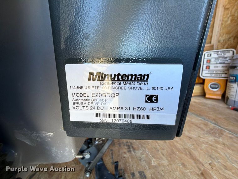 image for item FU1168 Minuteman E20BDQP floor scrubber