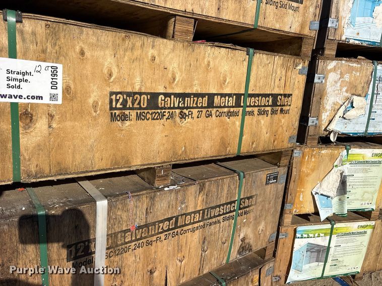 image for item DO1950 (24) 2024 Valley Pioneer MAC1220F livestock sheds
