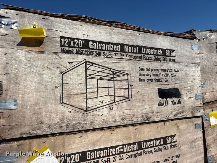 image for item DO1961 (24) 2024 Valley Pioneer MAC1220F livestock sheds