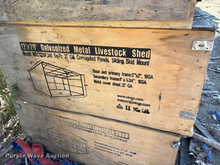 image for item DO1962 (24) 2024 Valley Pioneer MAC1220F livestock sheds