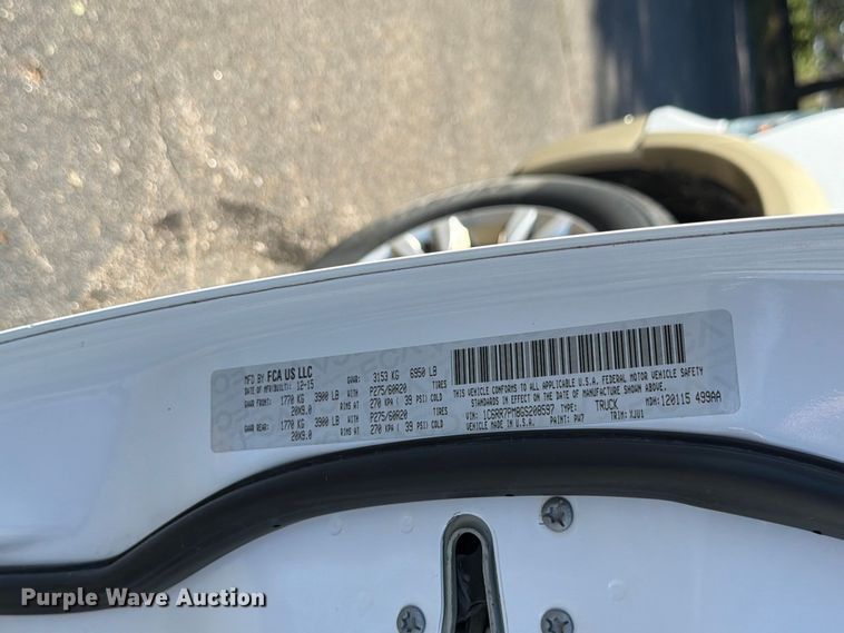 image for item DO5953 2016 RAM 1500 Crew Cab pickup truck