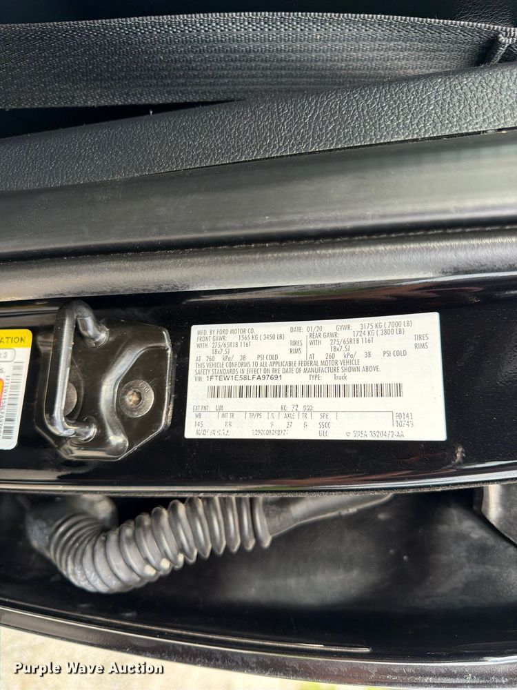 image for item DT3005 2020 Ford F150 Crew Cab pickup truck