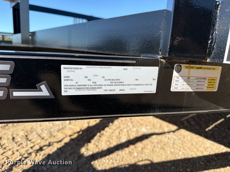 image for item DT3024 2026 Doolittle Rally Sport utility trailer