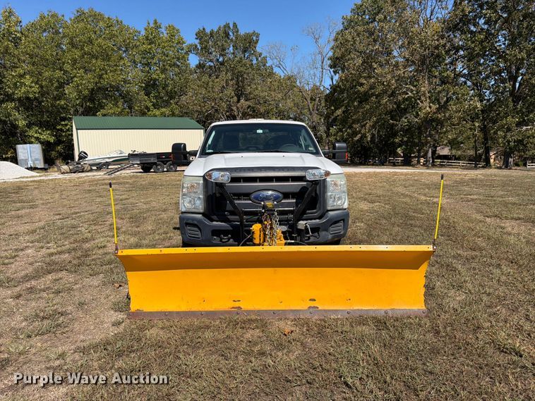 image for item DT3042 2015 Ford F250 Super Duty Ext. Cab dump flatbed pickup truck