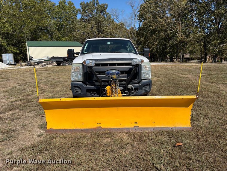 image for item DT3042 2015 Ford F250 Super Duty Ext. Cab dump flatbed pickup truck