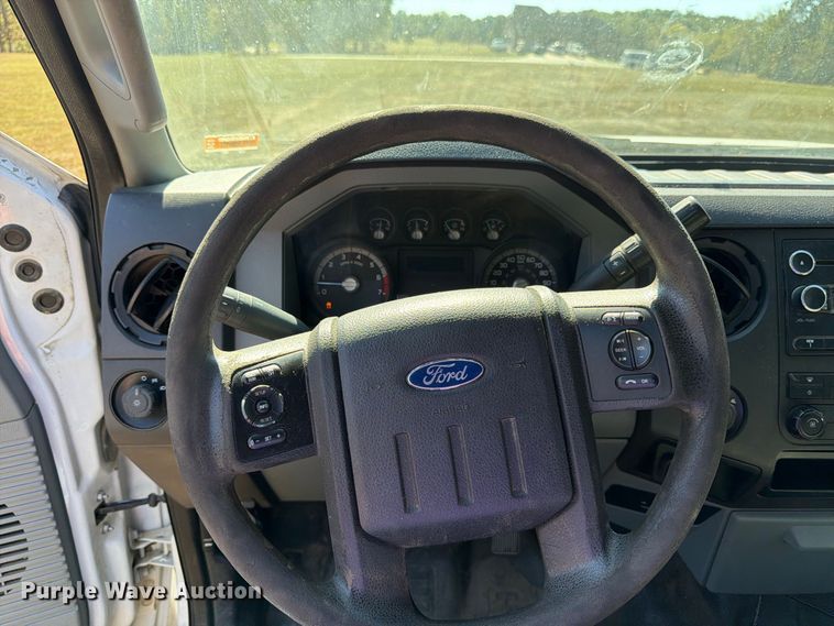 image for item DT3042 2015 Ford F250 Super Duty Ext. Cab dump flatbed pickup truck
