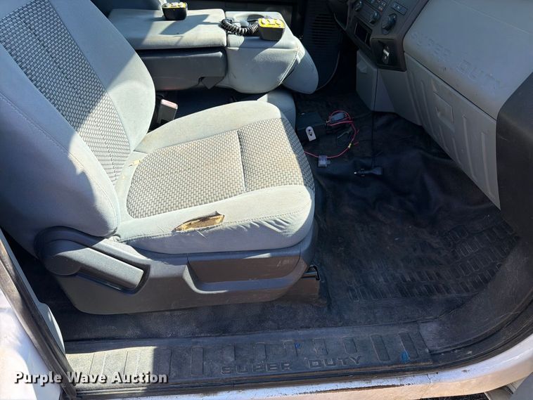 image for item DT3042 2015 Ford F250 Super Duty Ext. Cab dump flatbed pickup truck