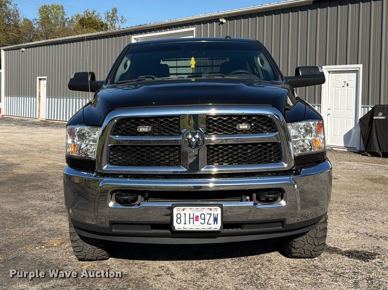 image for item DT3049 2018 RAM 2500 Crew Cab flatbed pickup truck
