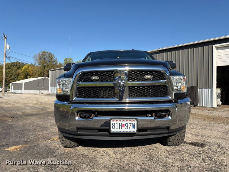image for item DT3049 2018 RAM 2500 Crew Cab flatbed pickup truck