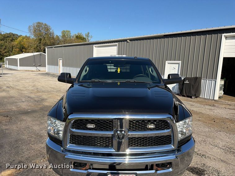 image for item DT3049 2018 RAM 2500 Crew Cab flatbed pickup truck
