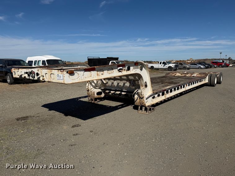 1984 Murray Trailer lowboy equipment trailer