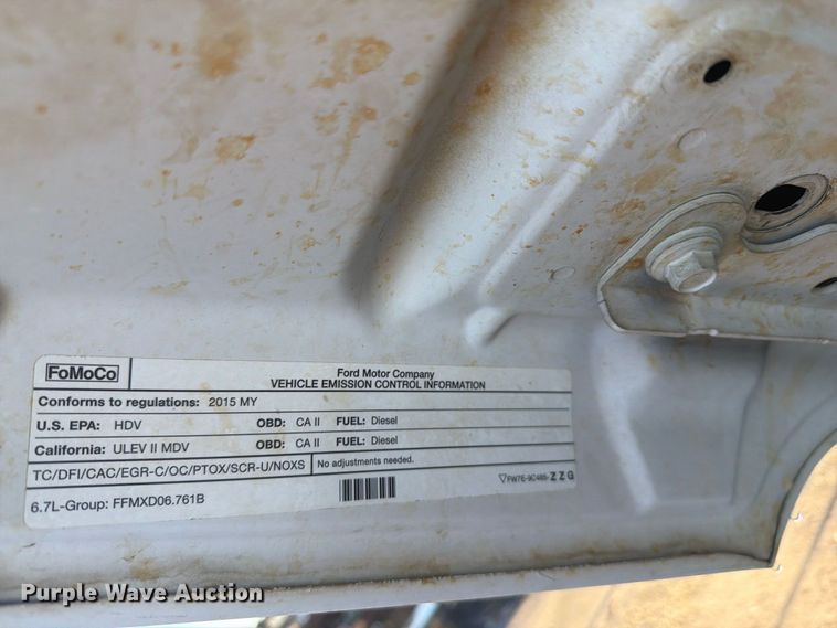 image for item EI7767 2015 Ford F250 Super Duty XL Crew Cab pickup truck