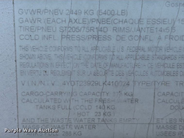 image for item EI7788 2020 Keystone Passport RV
