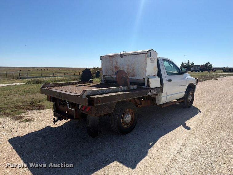 image for item EI7790 2003 Dodge Ram 2500 bale bed pickup truck