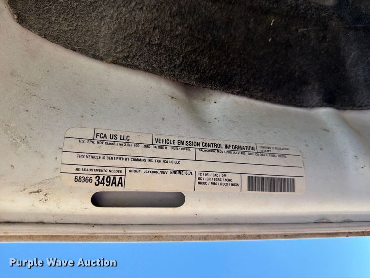 image for item EL0998 2018 RAM 3500 Laramie Crew Cab pickup truck