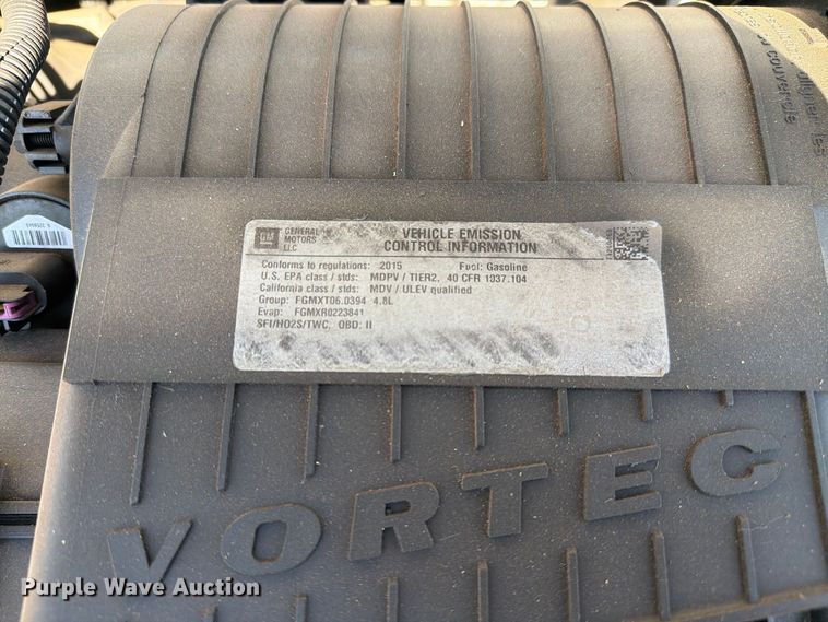 image for item EL2656 2015 Chevrolet Express 2500 van
