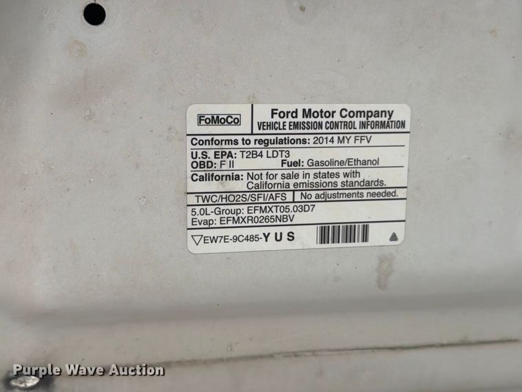image for item EP7831 2014 Ford F150 XL pickup truck