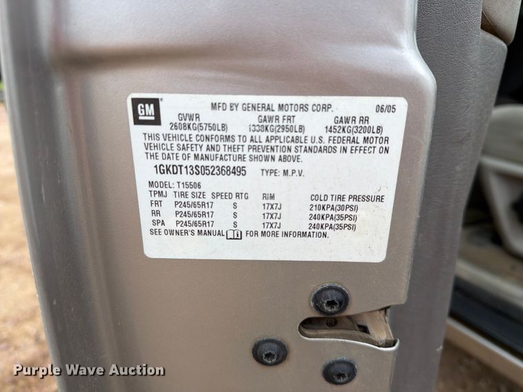 image for item ER1923 2005 GMC Envoy SUV