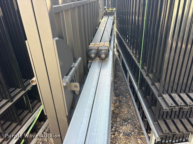 image for item ES8402 (44) 10'x7' Wrought Iron Site Fence panels and (1) 19.85' gate