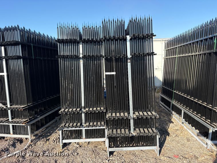 image for item ES8407 (44) 2024 EINGP F10 Wrought Iron Site Fence panels