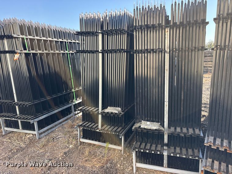 image for item ES8407 (44) 2024 EINGP F10 Wrought Iron Site Fence panels