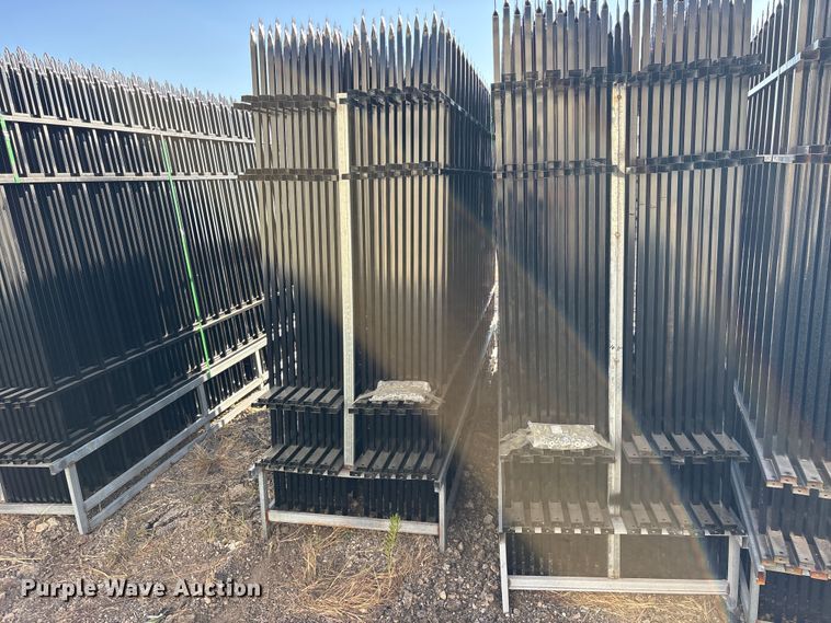 image for item ES8407 (44) 2024 EINGP F10 Wrought Iron Site Fence panels