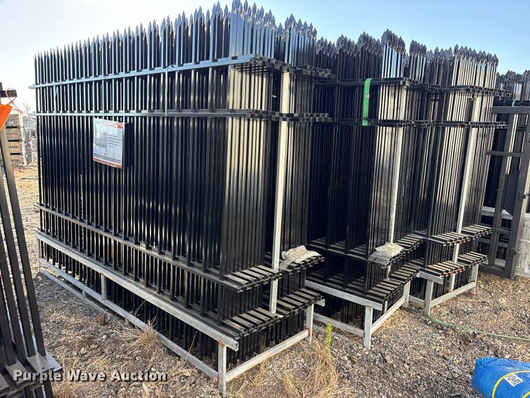 image for item ES8407 (44) 2024 EINGP F10 Wrought Iron Site Fence panels