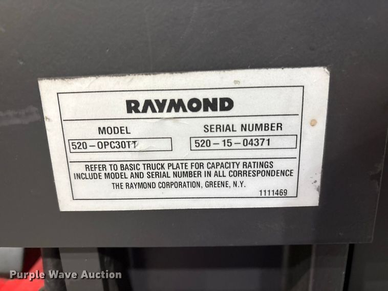 image for item ET8684 2015 Raymond 520-OPC30TT order picker