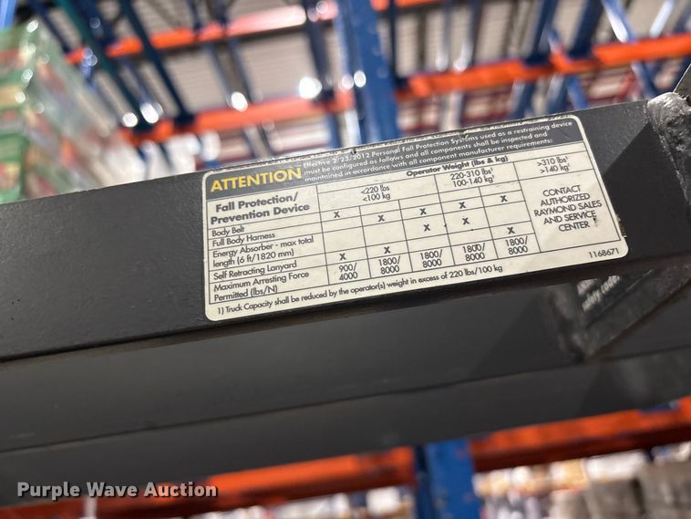image for item ET8684 2015 Raymond 520-OPC30TT order picker
