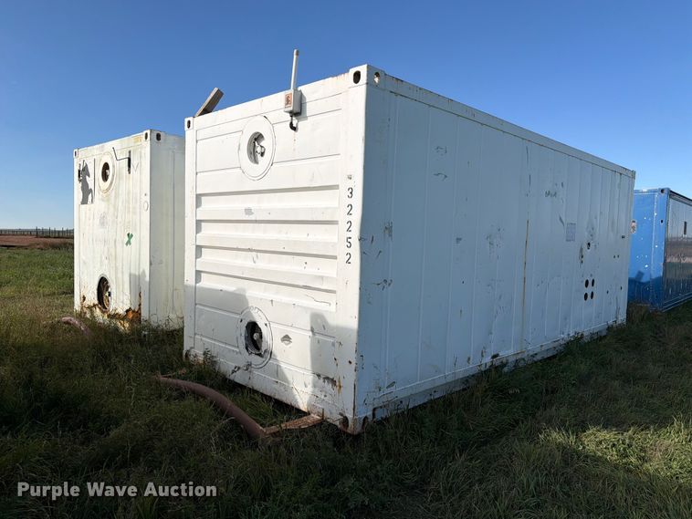 (2) skid mounted tank containers