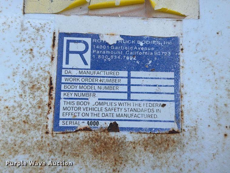 image for item EW7555 Royal pickup truck utility bed