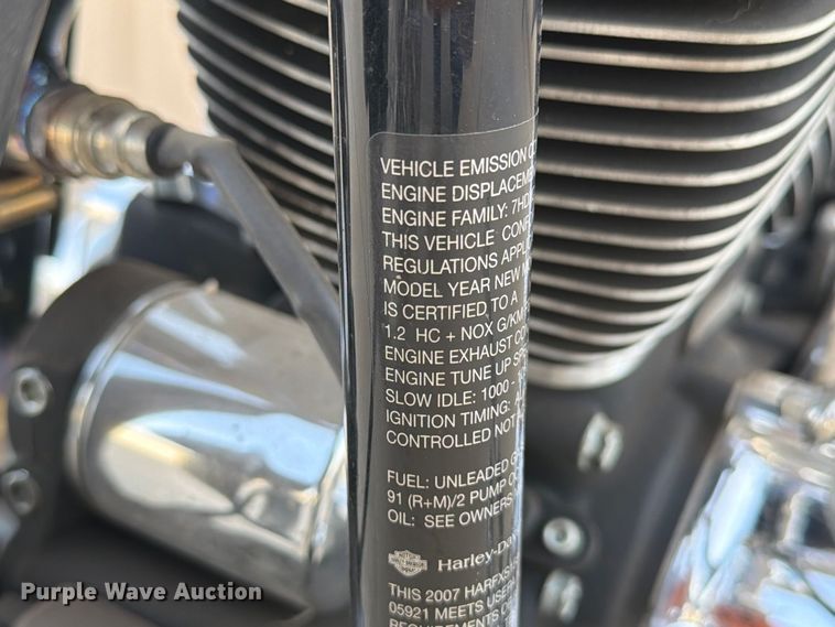 image for item EW8899 2007 Harley-davidson Softail Custom motorcycle
