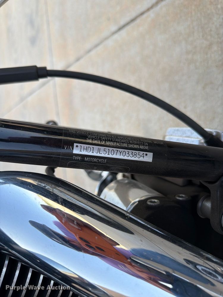 image for item EW8899 2007 Harley-davidson Softail Custom motorcycle