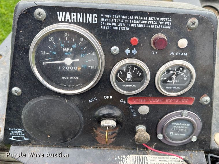 image for item EX1052 1987 Cushman Truckster utility vehicle