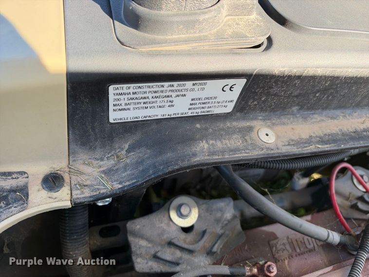 image for item EX2343 2020 Yamaha Drive Z golf cart